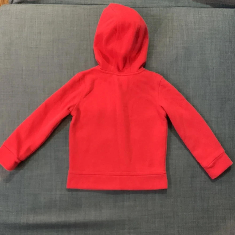 Nike Kids Zip Up Hoodie Red 1 - 2 Years Pockets Activewear Gym Layering